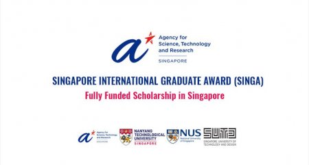 Singapurning “Singapore International Graduate Award (SINGA)” (https://www.a-star.edu.sg/Scholarships/For-Graduate-Studies/Singapore-International-Graduate-Award-SINGA) PhD stipendiyasi uchun arizalar qabul qilinmoqda.