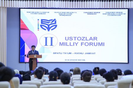 ZARAFSHON SHAHRIDA  IKKINCHI USTOZLAR MILLIY FORUMI O'TKAZILDI